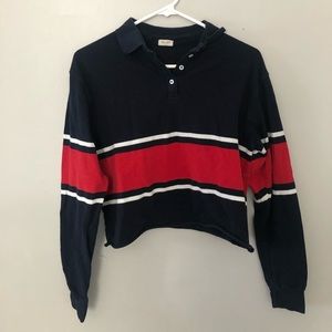 Brandy Melville Navy/Red Long Sleeve!